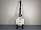 Vintage Open-back Banjo With Case And Decorative Inlays  Brand New Case