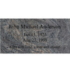 Headstone -cemetery Grave Flat Marker 24x12x4  Includes Engraving  paradiso 