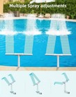 Pool Fountain Above Swimming Pools  Adjustable Water Dual Spray Sprinkle