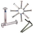 10 Pack Inline Skates Wheel Mounting Screws And Bolts Set Roller 12 Count Squequ