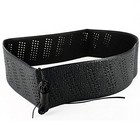 Black Lace-on Steering Wheel Cover Grip Classic Stretch Accessory Auto Vehicle 