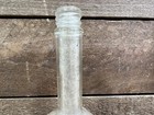 Vintage Clear Glass Ribbed Perfume Bottle 