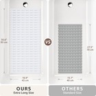 Non Slip Shower Mats  36 6  X 16 9  Shower Mats For Inside Shower  Soft Tpe B   