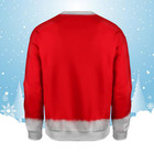 Funny Santa Belly Christmas Sweater     Hilarious 3d Ugly Xmas Jumper