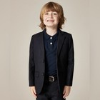 J  Crew Crewcuts Boys Navy Blazer Wool Jacket Suit Sport Coat Blue Thompson 3t