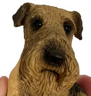 Airedale Dog Figurine Tan And Black Stone Critters