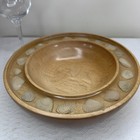 Hand Turned Maple Wood Bowl 9    X 2 25  Shells Artist Signed Nautical Free Ship