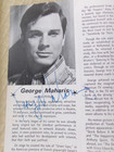 George Maharis Autographed Kenley Players Program Stephanie Powers 1973