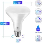 12 Pack Energetic Led Recessed Light Bulbs Br30  105w Equivalent  1500lm  3000k