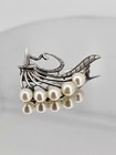 Mikimoto Sterling Silver Pearl Brooch