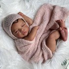  Black Reborn Baby Doll 19 Inch Soft Body African American Reborn Baby Girl 
