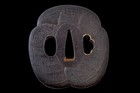 Tsuba Japanese Antique Iron Mumei Straw Rice   bag Design Edo Era