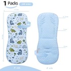 Baby Stroller Cushion soft Minky Dotted And Printed Stroller Seat Liner-rever   