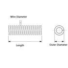 Compression Spring 0 3 - 5mm   305mm Length Pressure Small 304 Stainless Steels