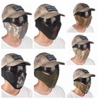 Tactical Foldable Mesh Half Face Mask W ear Protection For Airsoft Paintball Us
