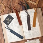 Leather Bookmark For Reading Hand Stitched Retro Book Lover Gift 6 Pack