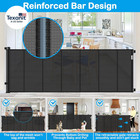 Reinforced 42  Extra Tall Retractable Dog Gate  200  Extra Wide Baby Gate With S