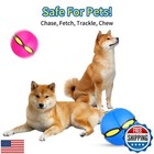 Staimer 2 Pack Doggy Disc Ball With 6 Lights  Dog Flying Disc Toy Outdoor Gma