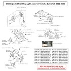 Gn Upgraded Front Fog Light Assy For Yamaha Zuma 125 2022-2025