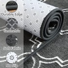 Shag Geometric Modern Area Rug For Bedroom  5x7 Feet Memory Foam Indoor Carpe   