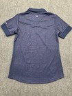 Macade Golf Lace Navy Paisley Ladies Zip Blue Polo Shirt - S