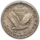 1918-s Standing Liberty Quarter Almost Uncirculated Au Coin  23939t