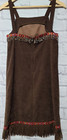 Handmade Native American Beaded Dress Costume Women s 6 Brown Annette s Sewing