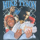 Vintage Mike Tyson T Shirt Size Large Black Money Heavy Weight Champion Graphic
