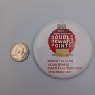 Vintage Sears Store Mastercard Rewards Christmas Pinback Button Advertising Pin