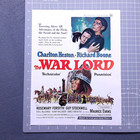 1965 The Warlord Movie Promo Vintage Print Ad Original Americana Charlton Heston
