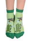 Footsis Non Slip Grip Socks For Yoga  Pilates  Barre  Home - Style    dino    