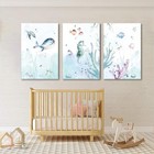 Ocean Nursery Decor nursery Wall Decor kids Bathroom Decor under The Sea boys   