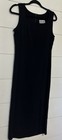 Vintage Michael Blake Dress Womens 10p Navy Blue Rayon Formal Business Usa