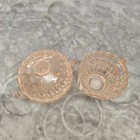 Vintage Pink Depression Glass Jeannette Sugar Bowl With Lid And Creamer Set