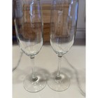 Set Of Bride   Groom Etched Champagne Glasses Wedding Toasting Flutes Elegant