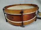 Antique Vintage Wood Snare Drum 12    Military Marching Parade Style Drum W strap