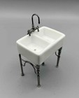 Miniature Dollhouse 1 12 Scale Reutter Small White Kitchen Sink - 1 742 4