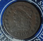 1809 6 Classic Head Half Cent     4q36