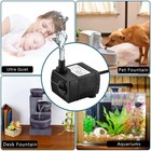 90 Gph Mini Submersible Pump  Small Fountain Pump 5w 350l h For Water Feature   
