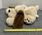 Vintage Puppy Laying Tan Dog 14  Plush Stuffed Animal Brown Floppy Ears