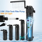 Adjustable Aquarium Fish Tank Uv Filter Internal Silent Submersible Water Pump
