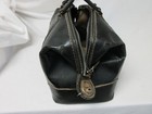 Antique Large 18  X10 x11  Black Leather Medical Doctor s Bag