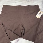 Philosophy Brown Pull On Skinny Pants Womens Size Large Stretch Leggings New D17