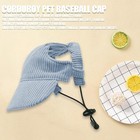 Dog Baseball Cap  Dog Cat Summer Beach Visor Hat With Ear Holes  Large Blue