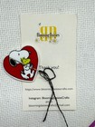 Magnetic Needle Minder Cross Stitch Beagle And Yellow Bird   Fridge Magnet