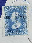 1877 Mexico Folded Letter Guadalajara Ovpt