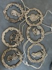 Vintage Pewter Ornaments - Set Of Six In Box