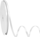 Maclemon 1 4 Inch Wide 100 Yards Double Face White Satin Ribbon White Fabric Rib