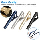4pcs Gentleman Men s Necktie Tie Clip Bar Clasp Clamp Pin For Wedding Business