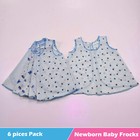 Newborn Girl Cotton Baby Frock  6pcs Set